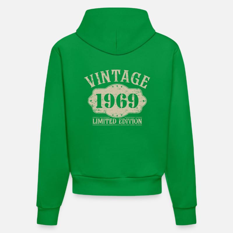 1969 édition limitée 55e anniversaire - Sweat à capuche bio ajusté fabriqué en UE - City Green