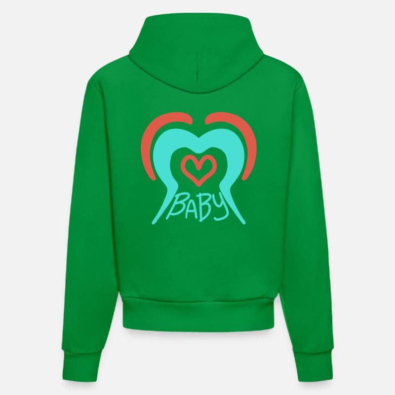 Bébé - Sweat à capuche bio ajusté fabriqué en UE - City Green