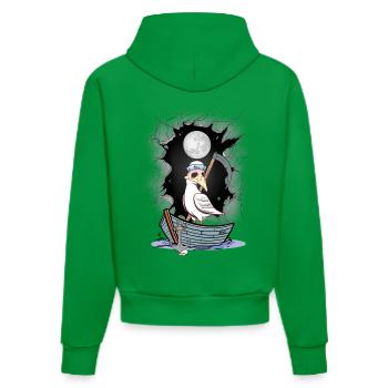 Halloween Seagull Seagulls Marin - Sweat à capuche bio ajusté fabriqué en UE - City Green - Dos