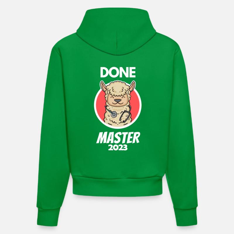Master 2023 - Sweat à capuche bio ajusté fabriqué en UE - City Green