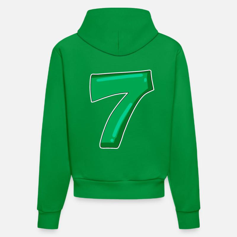 Numéro 7 Numéro - Sweat à capuche bio ajusté fabriqué en UE - City Green