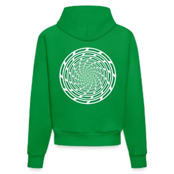 Tekno 23 Spirale - Organic Fitted Hoodie Made in EU - City Green - Hinten