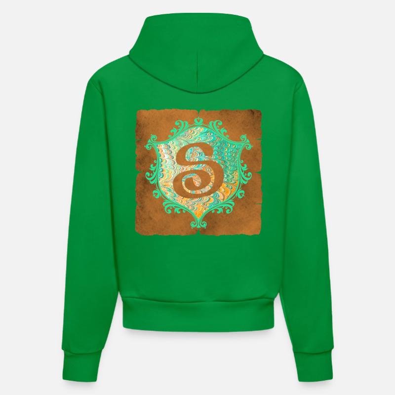 E 36 S - Sweat à capuche bio ajusté fabriqué en UE - City Green