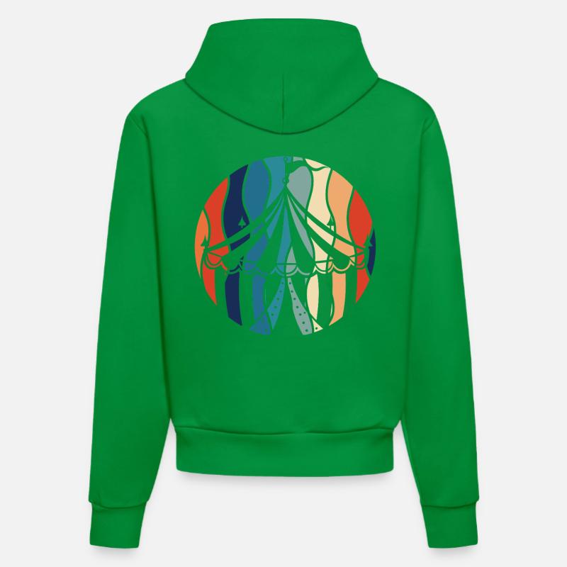 Cirque - Sweat à capuche bio ajusté fabriqué en UE - City Green
