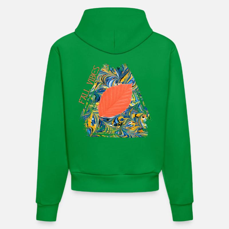 Hêtre E 274 - Sweat à capuche bio ajusté fabriqué en UE - City Green