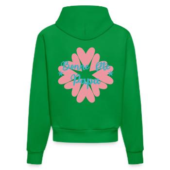 FÊTE DES PÈRES. BONNE FÊTE PAPA. PAPA. BONNE FÊTE - Sweat à capuche bio ajusté fabriqué en UE - City Green - Dos
