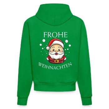 Weihnachtsmann - Weihnachten Geschenke - Organic Fitted Hoodie Made in EU - City Green - Hinten