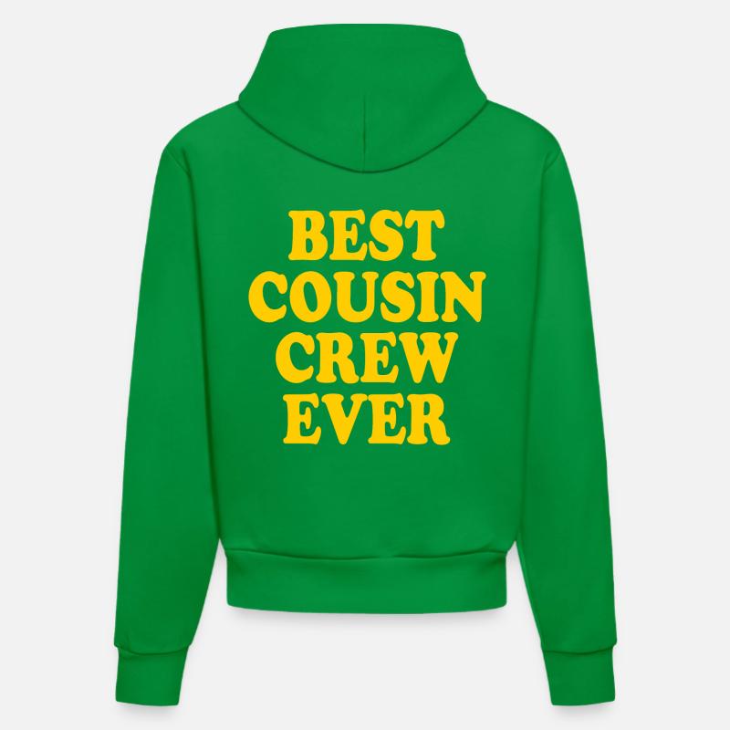 Best cousin crew ever - Sweat à capuche bio ajusté fabriqué en UE - City Green