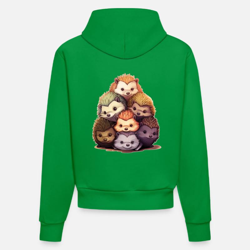 Hérisson - Sweat à capuche bio ajusté fabriqué en UE - City Green