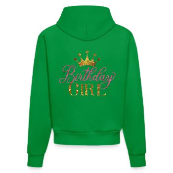 Anniversaire Fille Cool Fête d’anniversaire pour les enfants Filles - Sweat à capuche bio ajusté fabriqué en UE - City Green - Dos