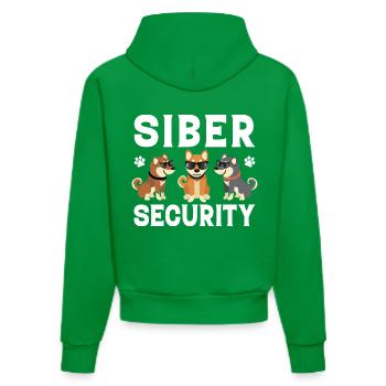 Husky tshirt - Organic Fitted Hoodie Made in EU - City Green - Back