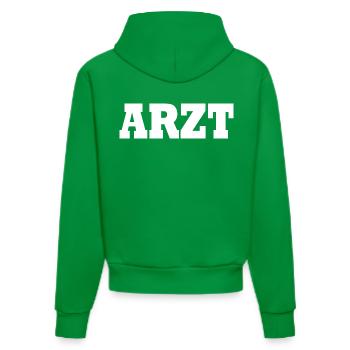 Arzt - Organic Fitted Hoodie Made in EU - City Green - Hinten