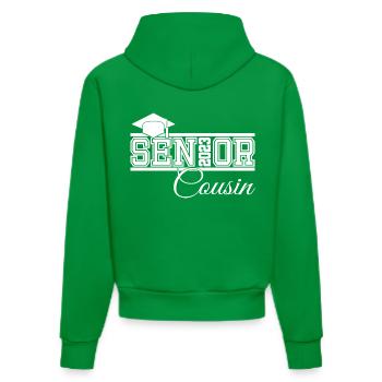 Senior 2023 Cousin Fier Cousin de Diplômé - Sweat à capuche bio ajusté fabriqué en UE - City Green - Dos