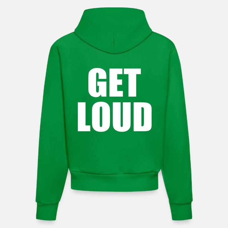 Get loud - Sweat à capuche bio ajusté fabriqué en UE - City Green