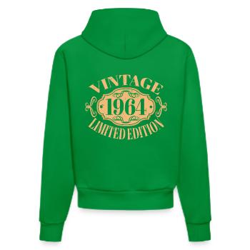 Vintage 1964 60e anniversaire hommes femmes 60 ans - Sweat à capuche bio ajusté fabriqué en UE - City Green - Dos