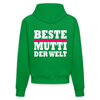 Beste mutti der welt - Organic Fitted Hoodie Made in EU - City Green - Hinten