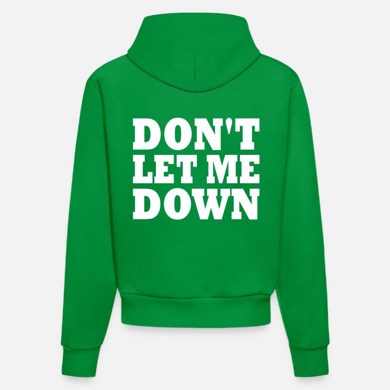 Don't let me down - Sweat à capuche bio ajusté fabriqué en UE - City Green