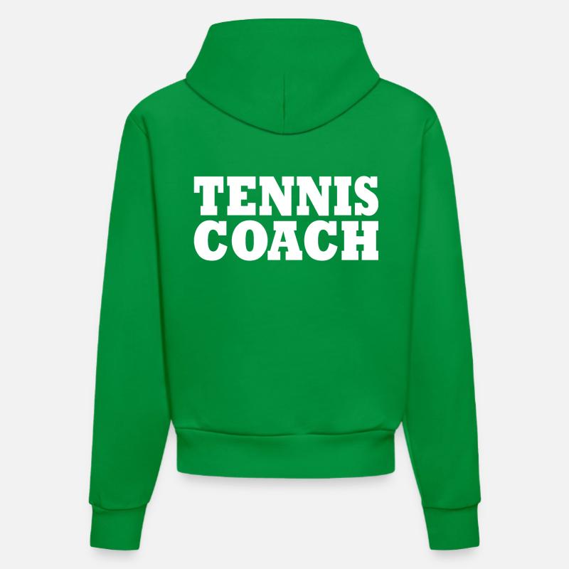 Tennis coach - Sweat à capuche bio ajusté fabriqué en UE - City Green