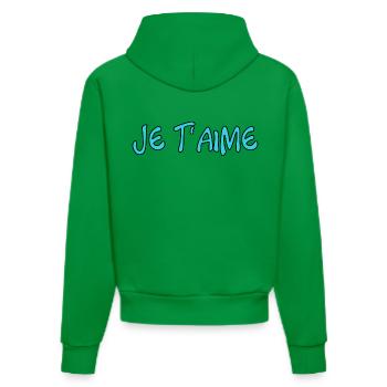 LOVE. FÊTE DES MÈRES. BONNE FÊTE MAMAN. MAMAN - Sweat à capuche bio ajusté fabriqué en UE - City Green - Dos