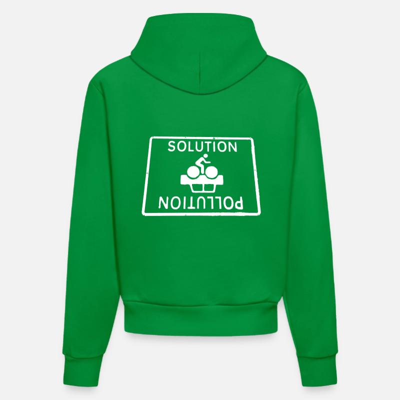 à la pollution, solution - Sweat à capuche bio ajusté fabriqué en UE - City Green