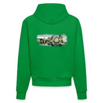 tirol_1 - Organic Fitted Hoodie Made in EU - City Green - Hinten