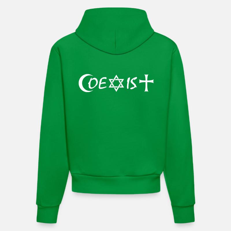 coexist - Sweat à capuche bio ajusté fabriqué en UE - City Green