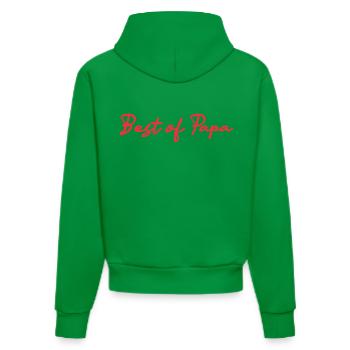 PAPA. FÊTE DES PÈRES. BONNE FÊTE PAPA. BONNE FÊTE. - Sweat à capuche bio ajusté fabriqué en UE - City Green - Dos