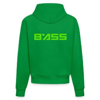 bass4 - Organic Fitted Hoodie Made in EU - City Green - Hinten
