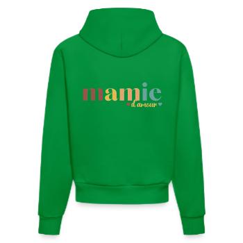Mamie d' amour cadeau fête des grands-mères - Sweat à capuche bio ajusté fabriqué en UE - City Green - Dos