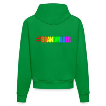 brandmauer - Organic Fitted Hoodie Made in EU - City Green - Hinten
