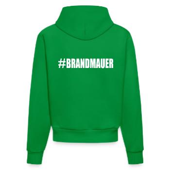 brandmauer - Organic Fitted Hoodie Made in EU - City Green - Hinten