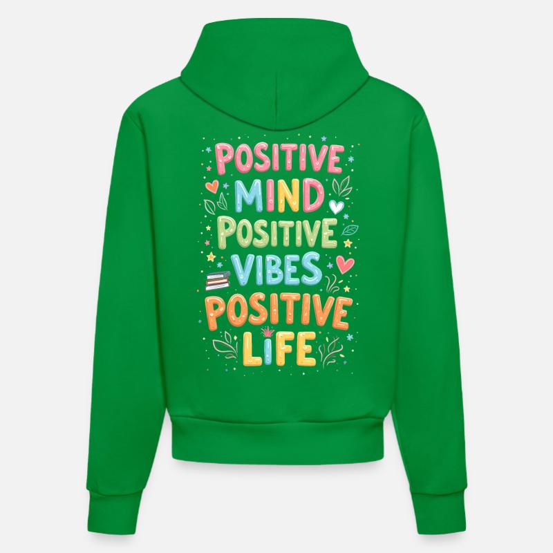 Positivité - Sweat à capuche bio ajusté fabriqué en UE - City Green