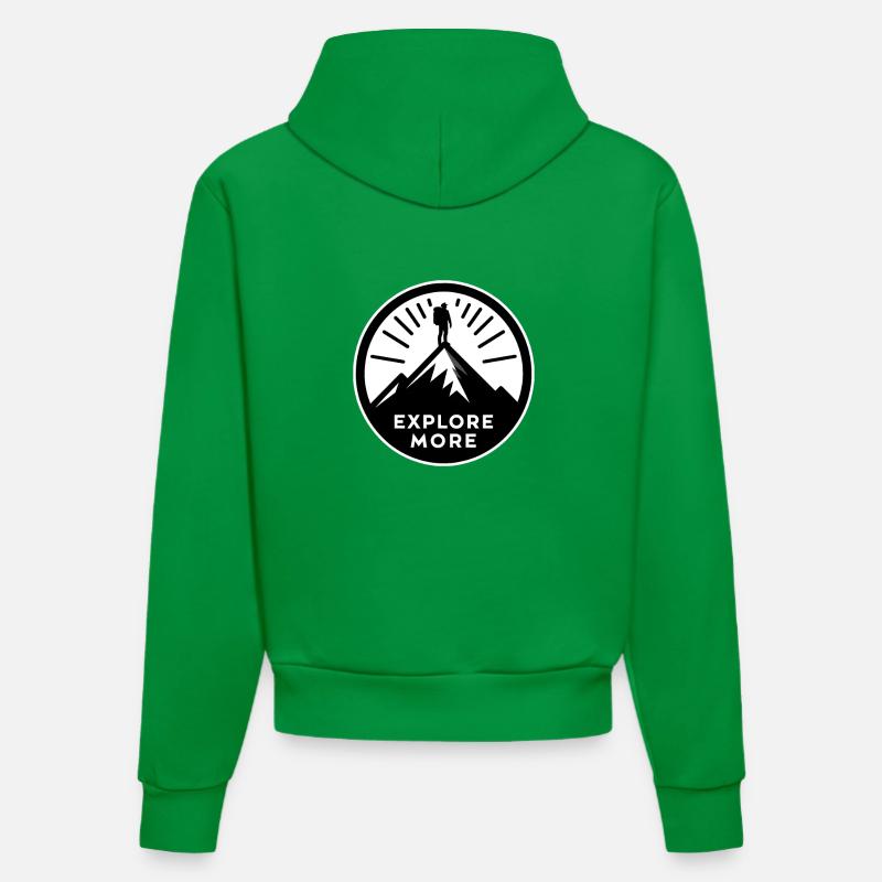 En savoir plus - Wanderer - Sweat à capuche bio ajusté fabriqué en UE - City Green