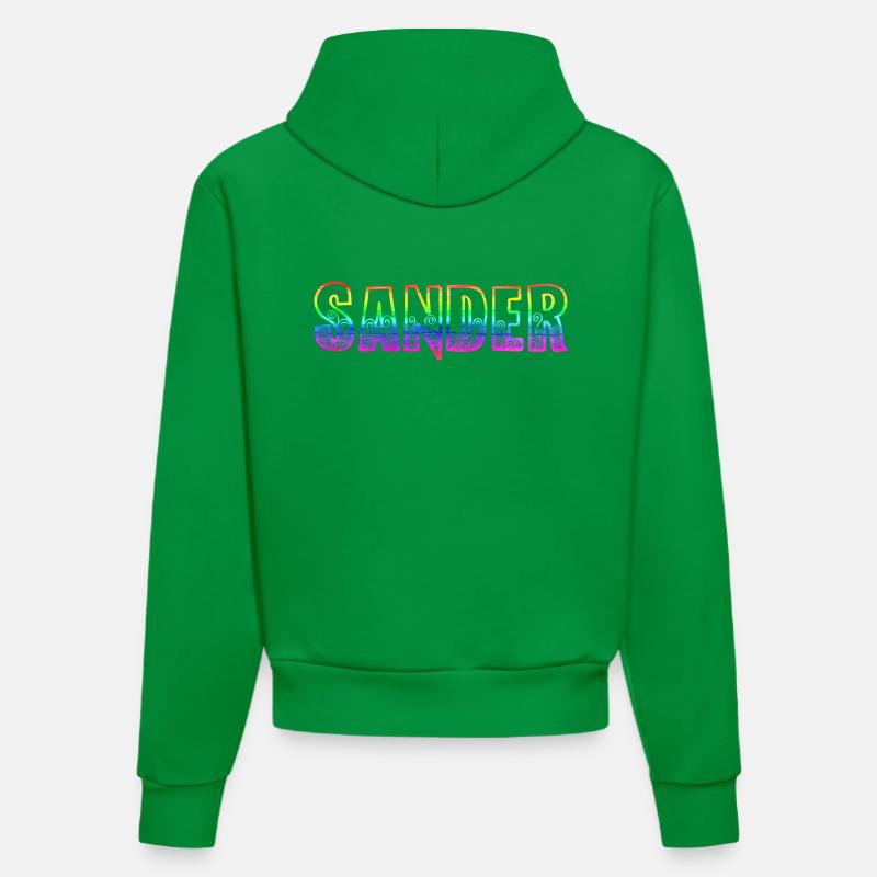 ponceuse rs arc-en-ciel - Sweat à capuche bio ajusté fabriqué en UE - City Green