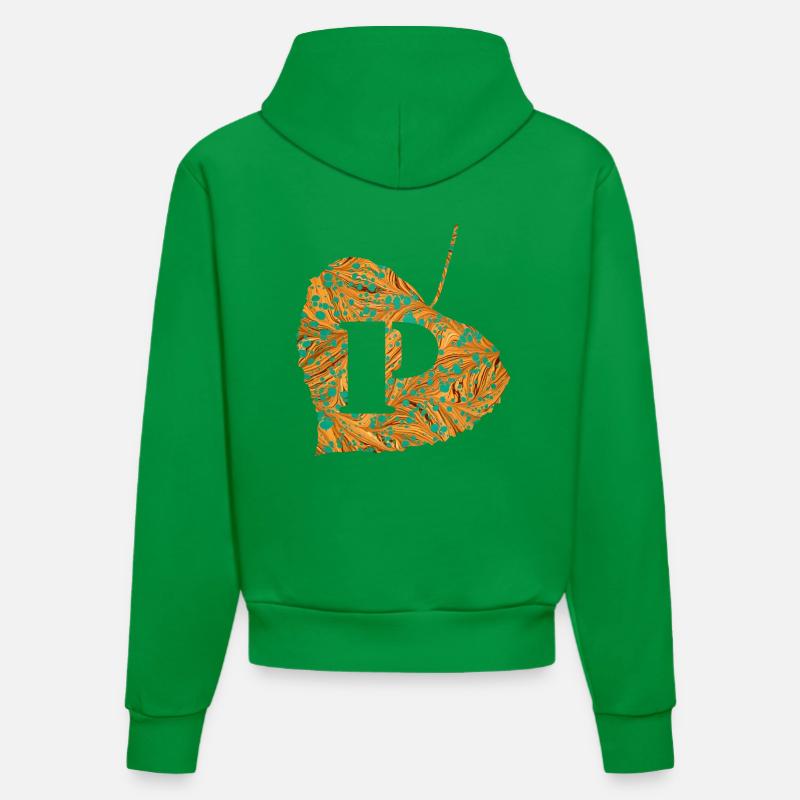 Feuille E 95 p - Sweat à capuche bio ajusté fabriqué en UE - City Green