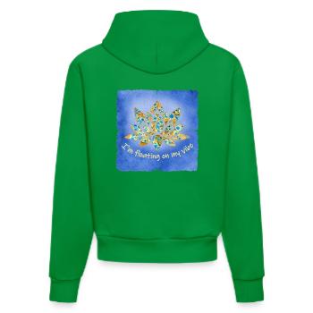 lotus e 243 - Organic Fitted Hoodie Made in EU - City Green - Hinten