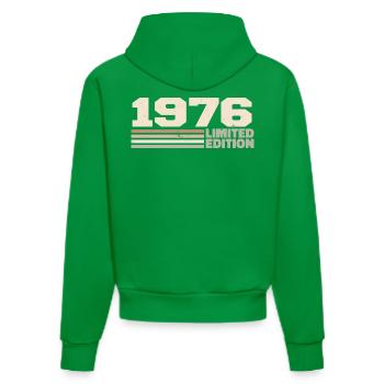 1976 Cadeau Anniversaire 1976 édition limitée 1976 - Sweat à capuche bio ajusté fabriqué en UE - City Green - Dos