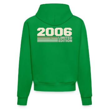 2006 Anniversary Gift 2006 Limited Edition 2006 - Organic Fitted Hoodie Made in EU - City Green - Back