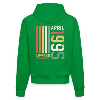 30ème anniversaire cadeau mari Original avril 1995 - Sweat à capuche bio ajusté fabriqué en UE - City Green - Dos