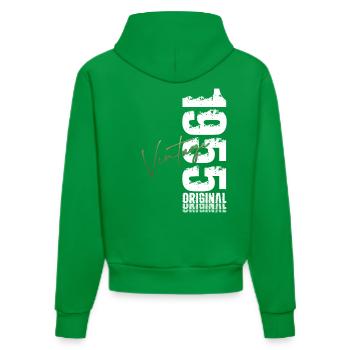 70. Geburtstag Original Jahrgang 1955 - Organic Fitted Hoodie Made in EU - City Green - Hinten