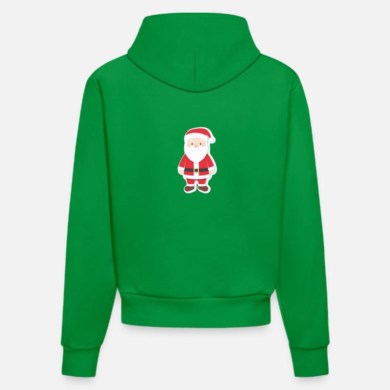 Père Noël - illustration - Sweat à capuche bio ajusté fabriqué en UE - City Green