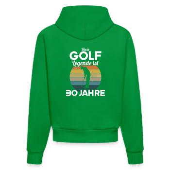 Diese Golf Legende ist 30 Jahre 30 Geburtstag - Organic Fitted Hoodie Made in EU - City Green - Hinten