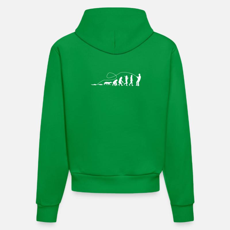 Evolution Angler TShirt - Sweat à capuche bio ajusté fabriqué en UE - City Green