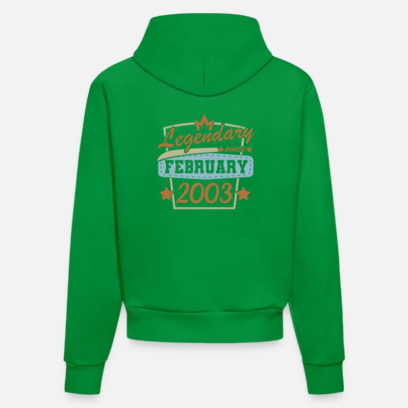 Février 2003 rétro - Sweat à capuche bio ajusté fabriqué en UE - City Green