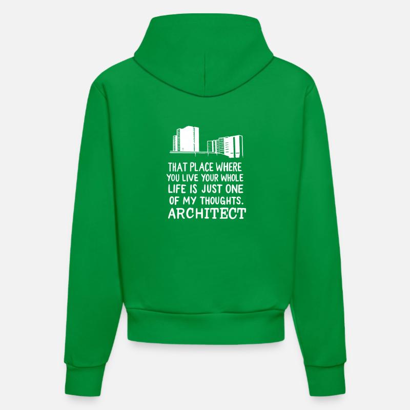 Définition de l’architecte - Sweat à capuche bio ajusté fabriqué en UE - City Green