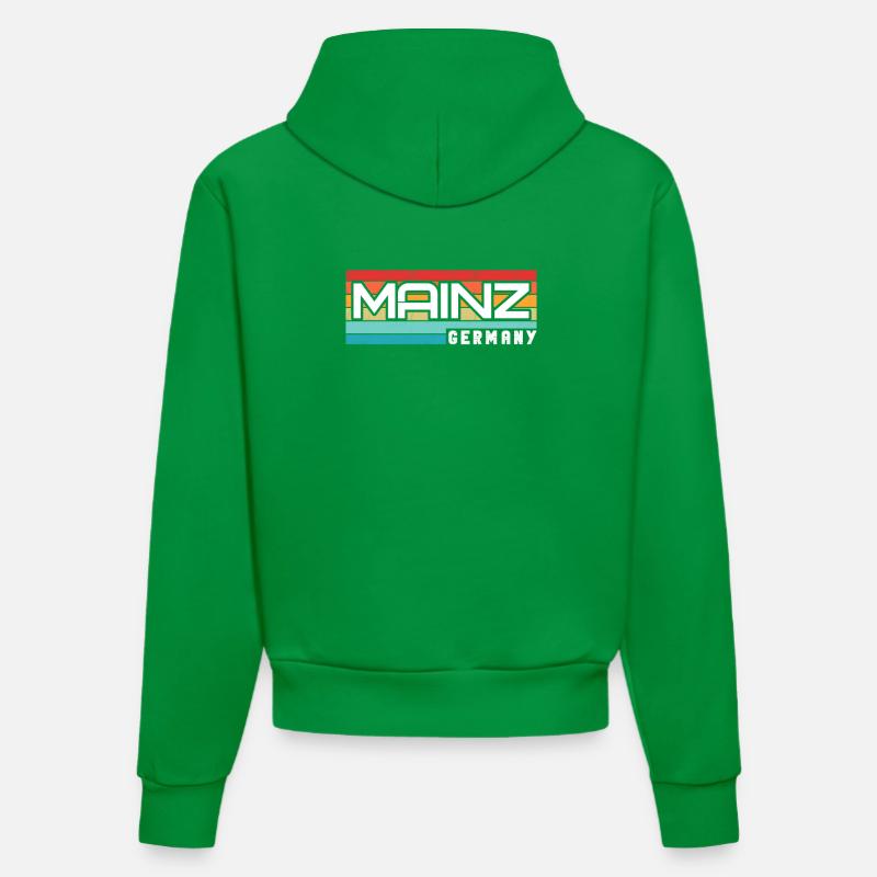 Mainzerin Mainzer Mayence - Sweat à capuche bio ajusté fabriqué en UE - City Green