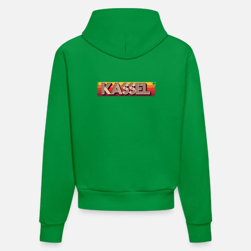 Kasselerin Kasseler Kassel - Sweat à capuche bio ajusté fabriqué en UE - City Green