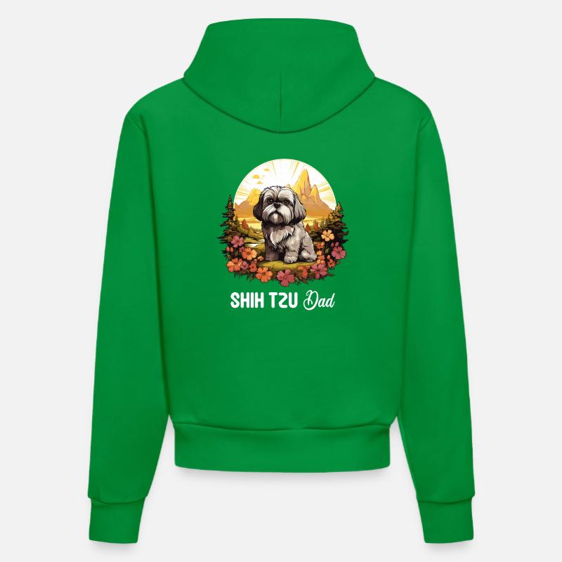 Shih Tzu - Sweat à capuche bio ajusté fabriqué en UE - City Green