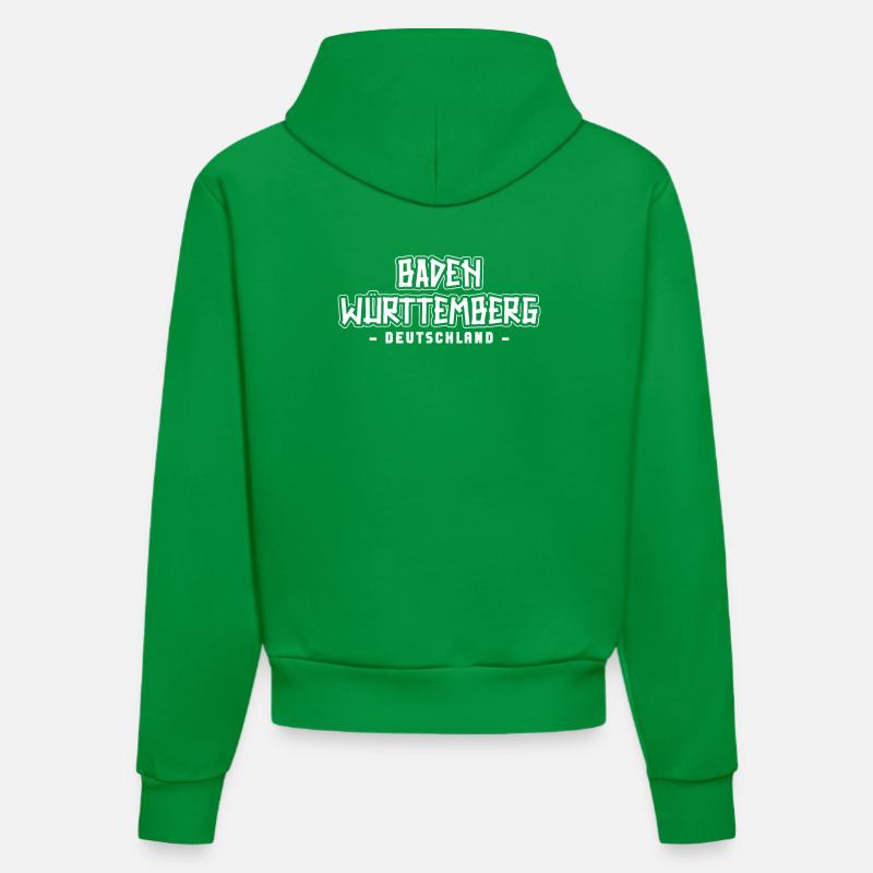 Bade-Wurtemberg Wurtemberg - Sweat à capuche bio ajusté fabriqué en UE - City Green