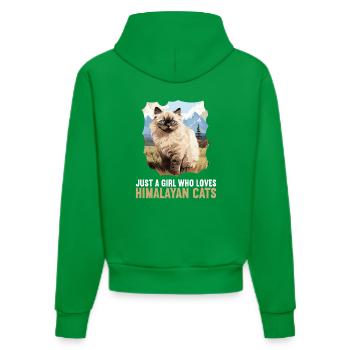 Chat de l’Himalaya Colourpoint Katze - Sweat à capuche bio ajusté fabriqué en UE - City Green - Dos